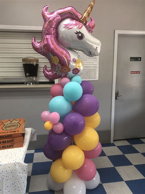 unicorn balloon decor|unicorn balloon themed decor.